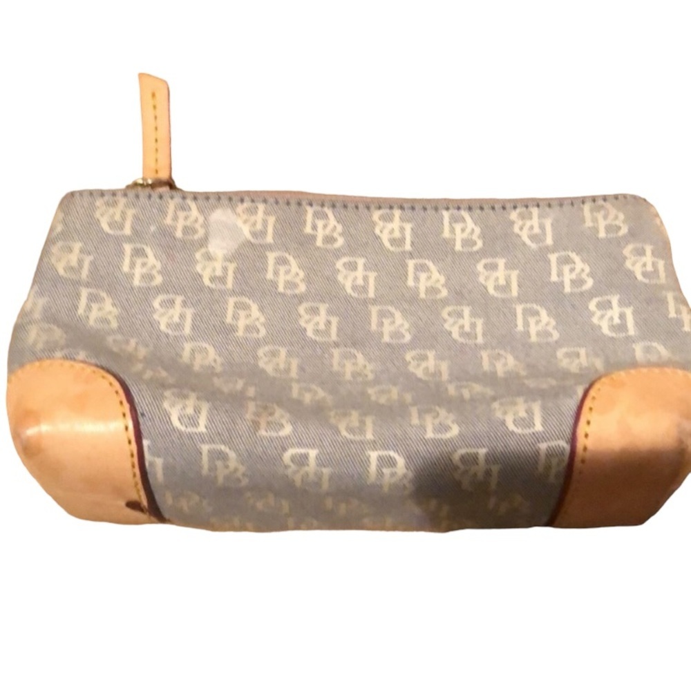 Dooney & Bourke blue Denim zip top make up bag - Picture 2 of 14